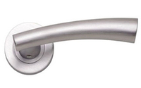 Garda Lever on Rose - Satin Chrome Plate