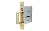Inset Privacy Turn and Release c/w Lock and Finger Pull - Polished Chrome Plate
