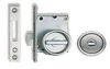 Inset Privacy Turn and Release c/w Lock for 28-40 mm Door - Satin Stainless Steel