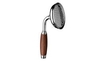 Large Wood Handshower V256/W - Polished Chrome Plate