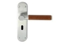 Lever Lock on Backplate - Polished Chrome Plate