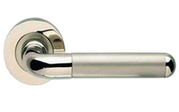 Olivia Lever on Rose - Polished Chrome and Satin Nickel