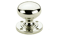Plain Bun Knobs 57mm - Antique Brass