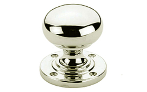 Plain Bun Knobs 57mm - Polished Bronze