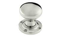 Plain Bun Knobs 64 mm - Polished Brass Unlacquered