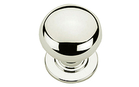 Plain Bun Shape 57 mm Mortice Knob Concealed Fix Rose - Polished Chrome Plate
