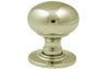 Plain Bun Shape 63 mm Mortice Knob Concealed Fix Rose - Polished Brass Lacquered