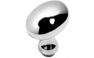 Profile Oval Door Knobs - Polished Brass Lacquered