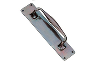 Pull Handle on Backplate 305 x 64 mm - Polished Gunmetal Bronze