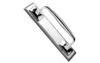 Pull Handle on Plate 285 x 67 mm Bolt Through Fixing - Polished Chrome Plate