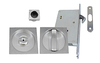 Round Flush Pulls - Satin Chrome Plate