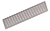 Round Hole Concealed Vent 500 x 100 mm Stainless - Satin Stainless Steel