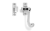 Scroll Hook Plate Fastener - Satin Chrome Plate