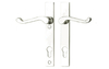 Scroll Lever Handle Right Hand - Polished Chrome Plate