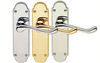 Scroll Lever Latch - Polished Brass Lacquered