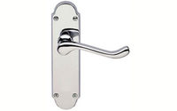 Scroll Lever Latch - Satin Chrome Plate