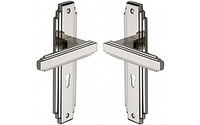 Scroll Lever Lock - Polished Brass Lacquered
