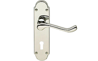 Scroll Lever Lock - Polished Chrome Plate