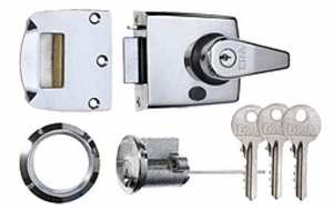 SDS Auto-Deadlocking Nightlatch 60mm Backset - Polished Chrome Plate