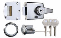 SDS Auto-Deadlocking Nightlatch 60mm Backset - Satin Chrome Plate