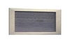 Single Deflection Adjustable Air Grille 100 x 400 mm Aperture - Satin Anodised Aluminium