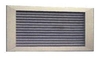 Single Deflection Adjustable Air Grille 300 x 600 mm Aperture - Satin Anodised Aluminium