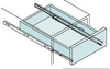 Single Extension Drawer Runner Bottom Fix 550mm - Standard finish