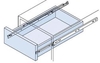 Single Extension Drawer Runner Side Fix 350mm - Standard finish