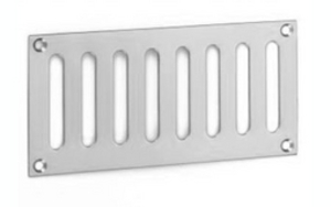 Slotted Vent 152 x 76 mm - Satin Stainless Steel