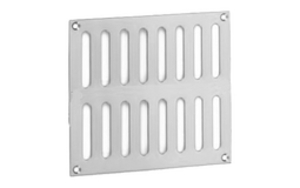 Slotted Vent 229 x 152 mm - Satin Stainless Steel