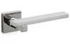 Space Square Rose Lever - Satin Stainless Finish