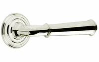Tapered Plain Lever on Round Rose - Polished Chrome Plate
