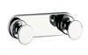 Tecno Double Robe Hook - Polished Chrome Plate