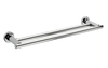 Tecno Double Towel Rail 650 mm - Polished Chrome Plate