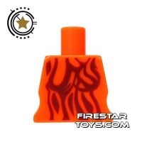 Arealight Mini Figure Torso - Orange With Stripes