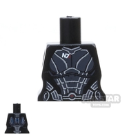 Arealight Mini Figure Torso - Space Suit - Black
