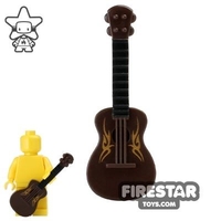 BrickForge - Acoustic Guitar - Dark Brown with Tribal Print