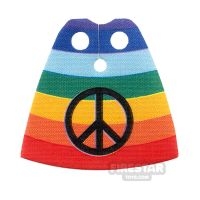 Custom Design Cape Standard Rainbow Peace