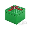 Custom Printed Box 2x2 Green Present with Red Ribbon