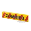 Custom Printed Tile 1x4 Zombie Warning without Bullet Holes