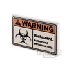 Custom Printed Tile 2x3 Warning Biohazard Sign