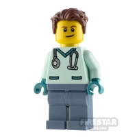 LEGO City Minfigure Wildlife Rescue Veterinarian Brown Hair
