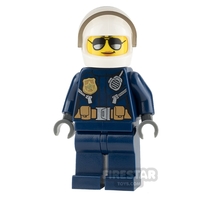 LEGO City Mini Figure - Helicopter Pilot - Female with Sunglasses