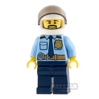 LEGO City Mini Figure - Police - City Officer with Black Beard