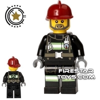 LEGO City Mini Figure  Fireman - Utility Belt