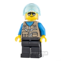 LEGO City Minifigure Helicopter Pilot Dark Tan Vest