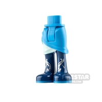 LEGO Elves Mini Figure Legs - Dark Azure Skirt and Boots
