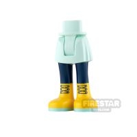 LEGO Friends Mini Figure Legs - Light Aqua with Yellow Boots