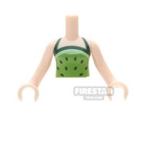 LEGO Friends Mini Figure Torso - Lime Top With Dark Green Dots
