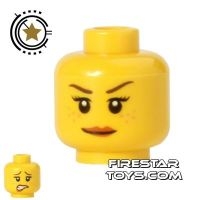 LEGO Mini Figure Heads - Smiling - Freckles